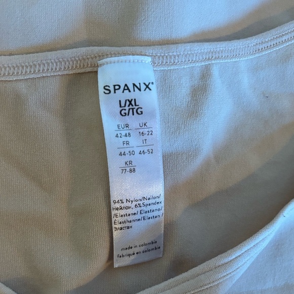 Spanx smoothing shape wear tank top size L/XL in beige - Picture 3 of 5